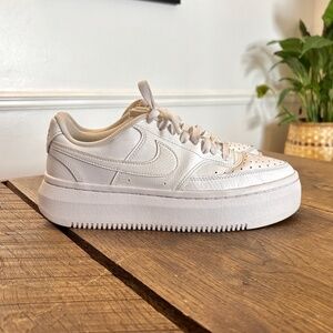 Nike Vision Alta Platform Sneaker Women White/White‎ (Look Like Air Force 1's)